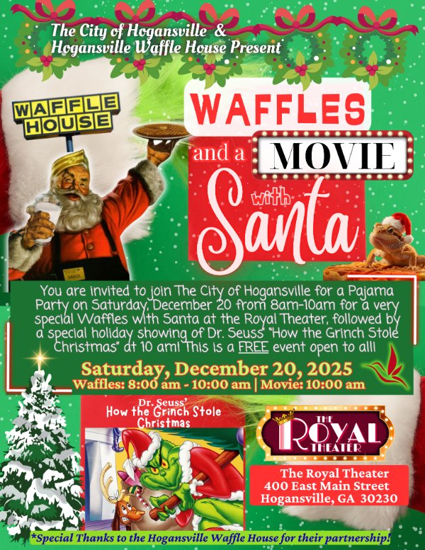 Waffles and a Movie with Santa